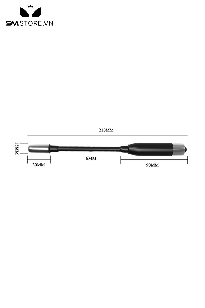 SMT2148 - Que rung hậu môn chất liệu silicon mềm dài 21cm