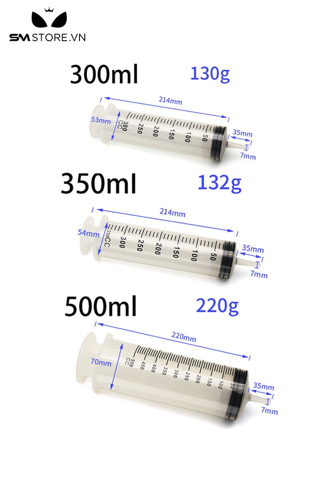 SMT588 - Vòi rửa hậu môn với xi lanh kèm ống với 6 kích cỡ