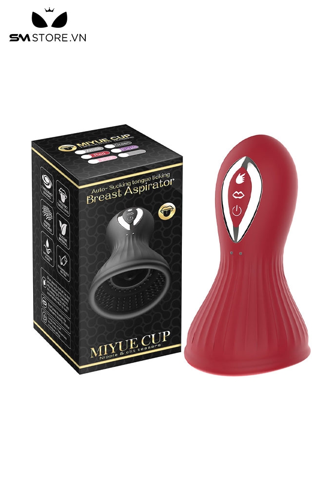 SMT2788 - Máy rung hút núm vú silicon có 10 chế độ sạc điện
