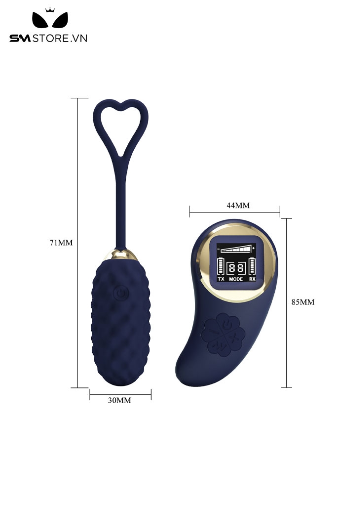 SMT1486 - Trứng rung silicon mềm điều khiển từ xa có 10 tần số