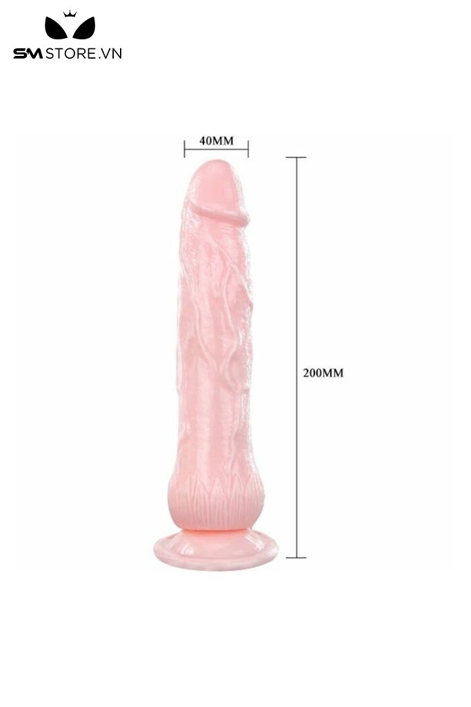 SMT1886 - Dương vật giả bắn tinh có rung đế dính tường dài 20cm