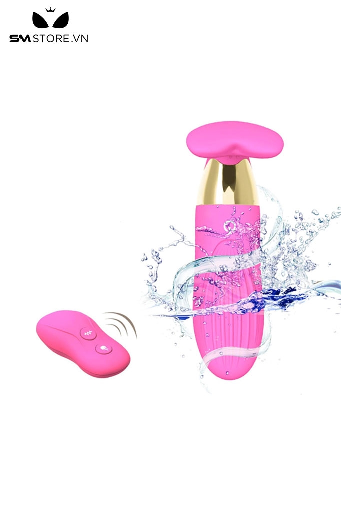 SMT1489 - Trứng rung hồng điều khiển từ xa có gai silicon dài 11cm