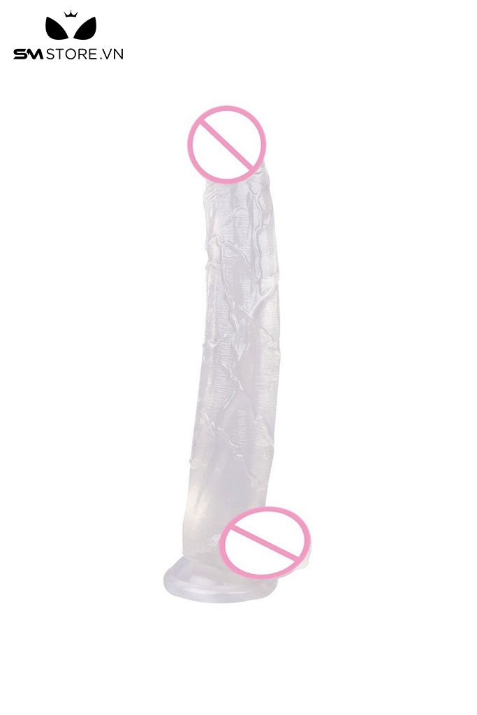 SMT1620 - Dương vật giả silicon mềm dẻo dài 34cm có gân nổi