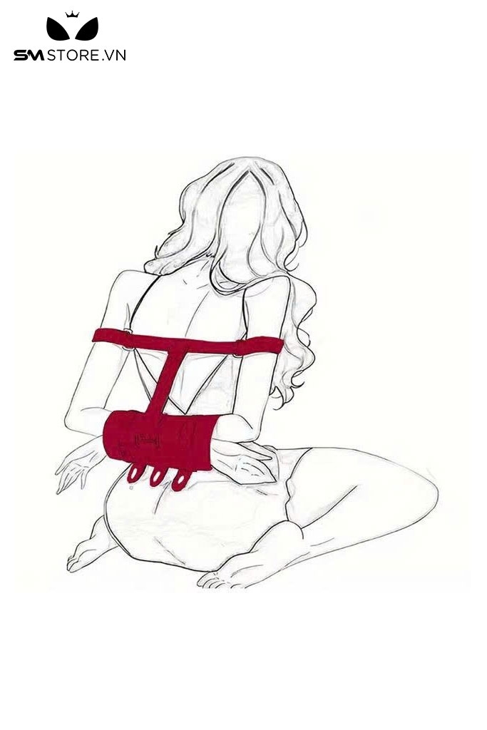 SMT1484 - Bộ cố định tư thế khóa tay da PU màu đen dài 61cm