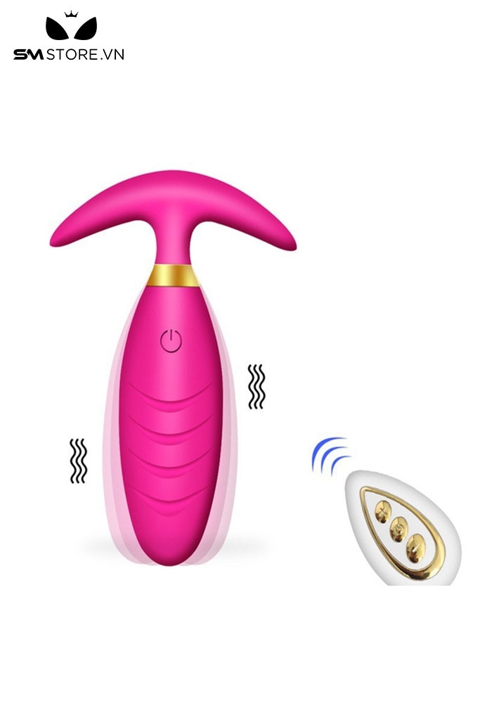 SMT370 - Đồ chơi hậu môn anal phay silicon điều khiển từ xa mini