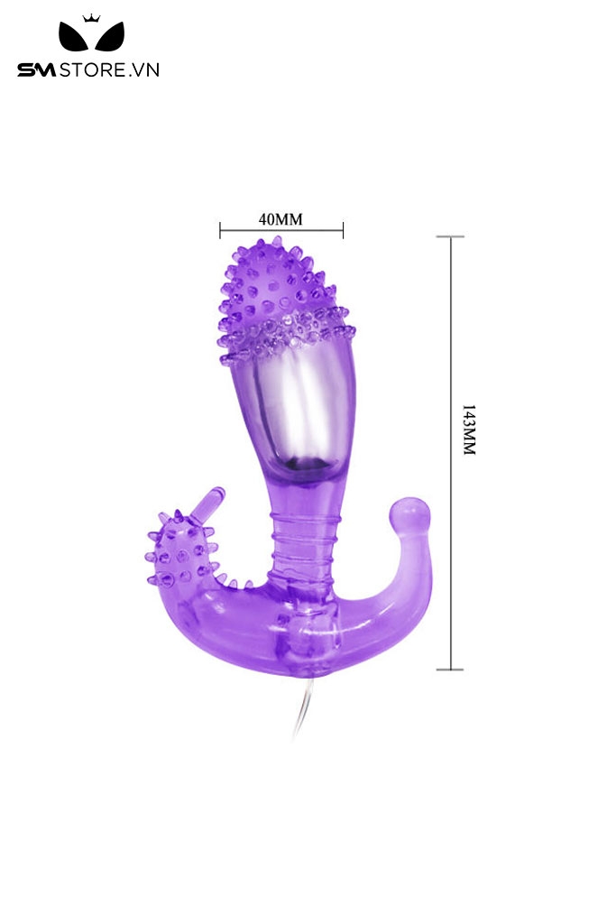SMT2535 - Máy rung hậu môn silicon mềm có gai dài 143mm