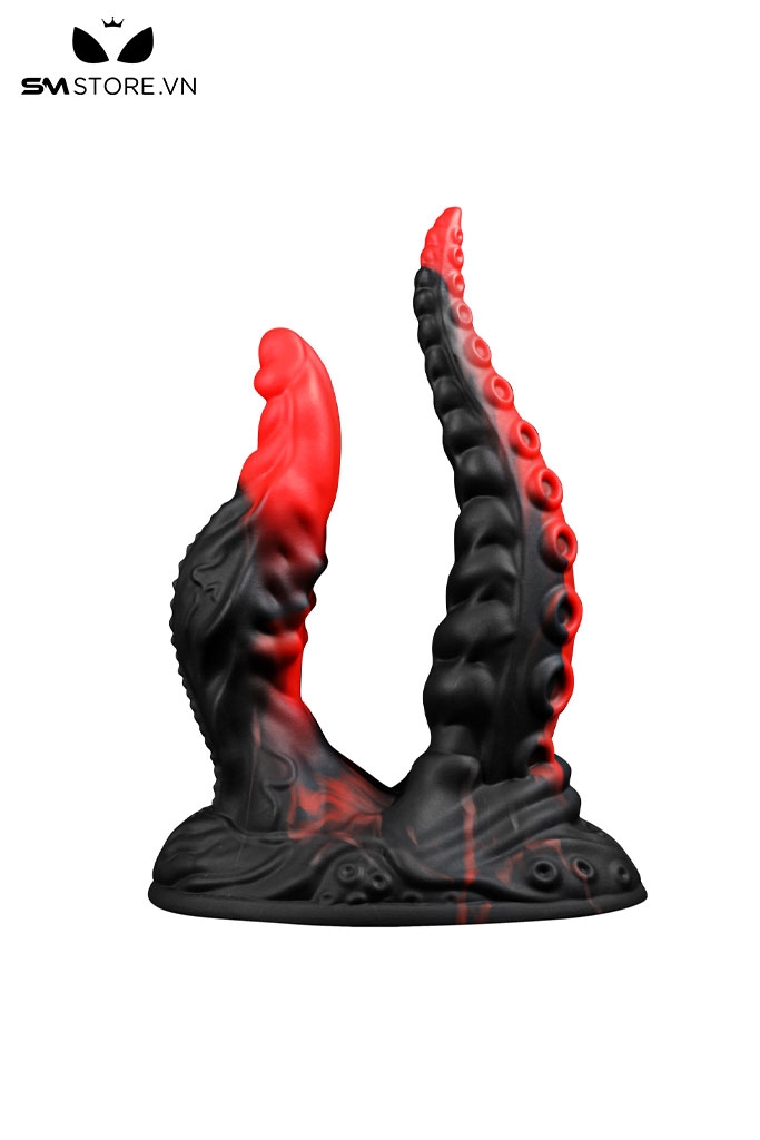 SMT2951 - Dương vật giả 2 đầu có xúc tu silicon dài 22cm