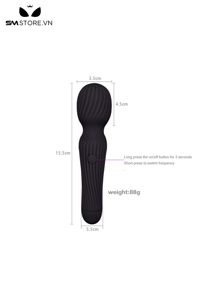 SMT2704 - Chày rung tình yêu kẻ ngang rung 10 chế độ sạc điện