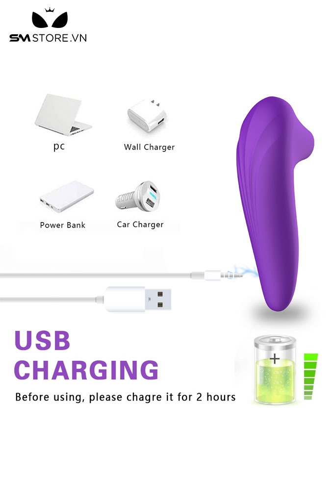 SMT1415 - Máy hút âm đạo có 5 chế độ chất liệu silicon dài 11.8cm