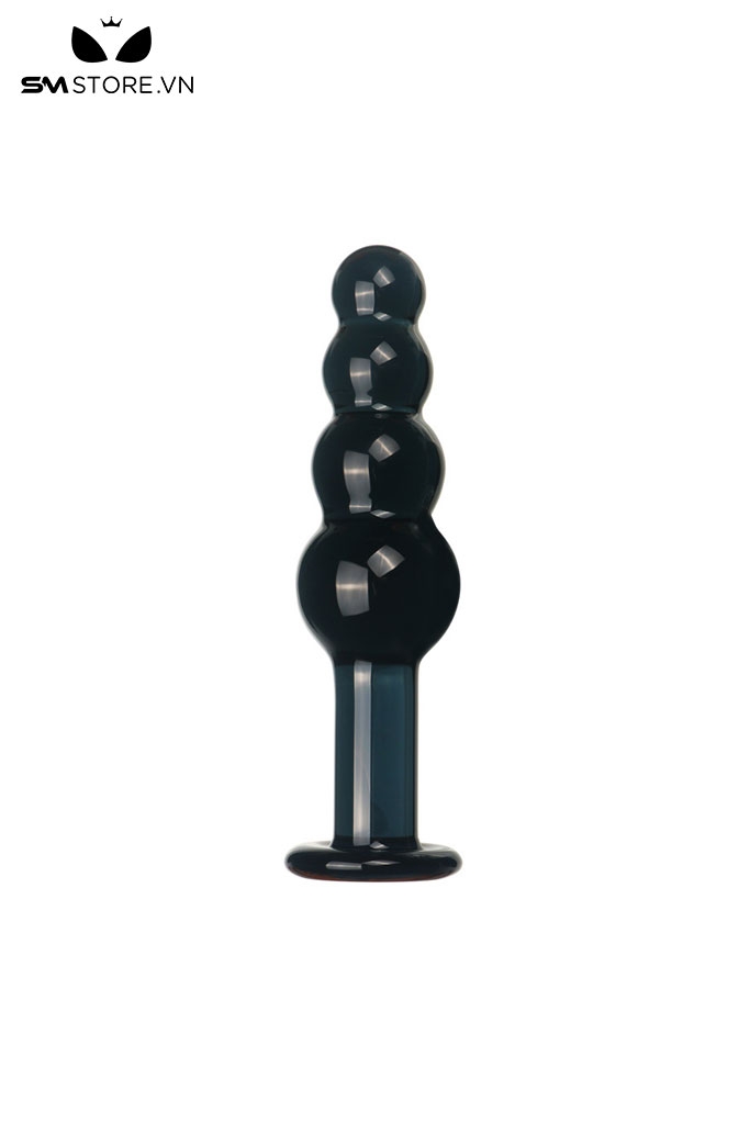 SMT1299 - Butt plug hậu môn có 4 tầng bằng thủy tinh dài 18.5cm
