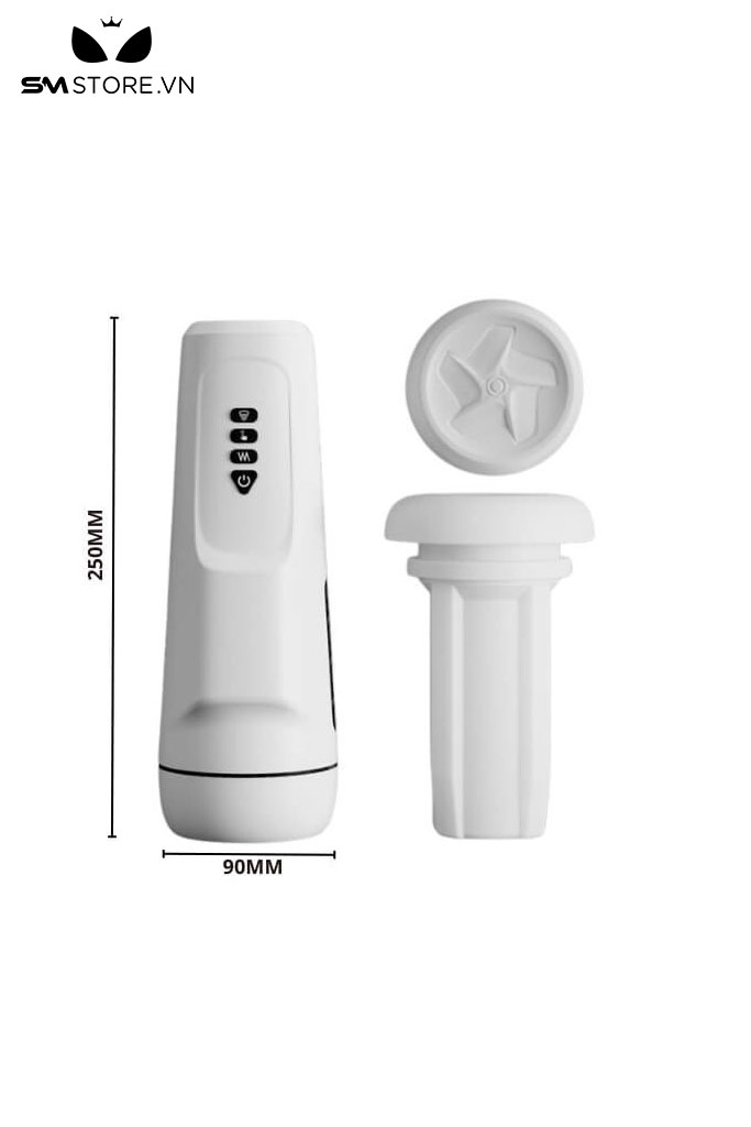 SMT1455 - Cốc thủ dâm rung tự động có gân nổi ôm sát và âm thanh