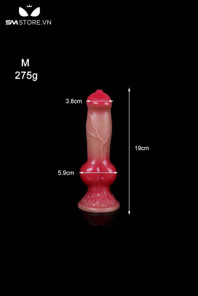 SMT1217 - Dương vật giả đỏ silicon uốn dẻo được có 4 kích cỡ