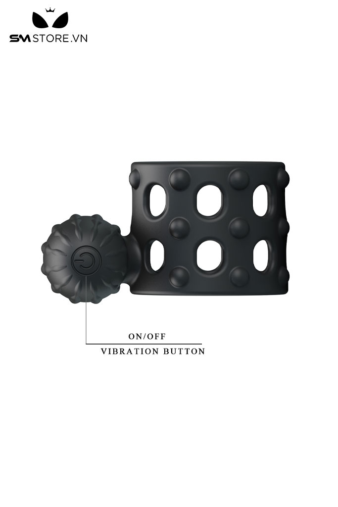 SMT2776 - Vòng rung tình yêu Prettly Love silicon kèm bi dài 46mm