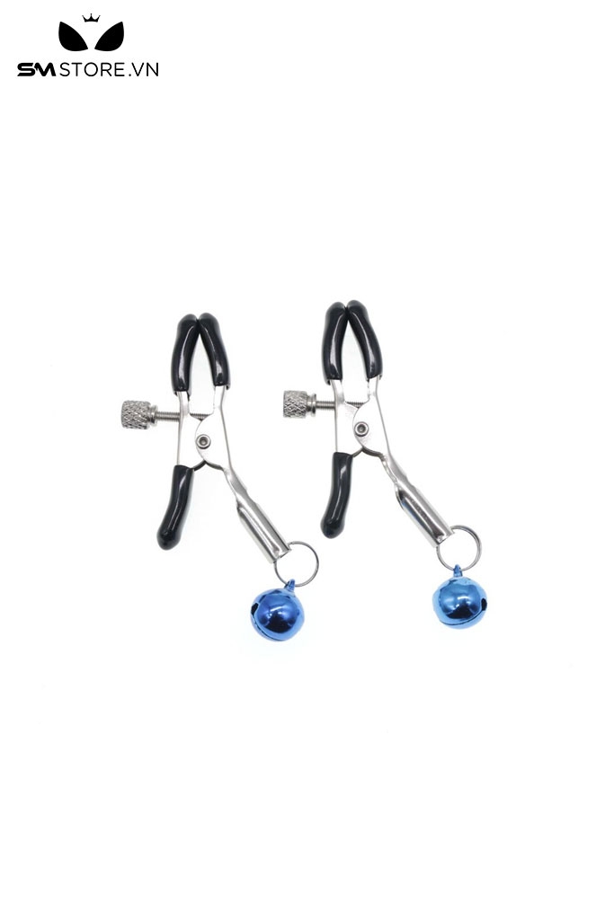 SMT037 - kẹp đầu ti thiết kế gắn đôi chuông mini 6 màu tùy chọn