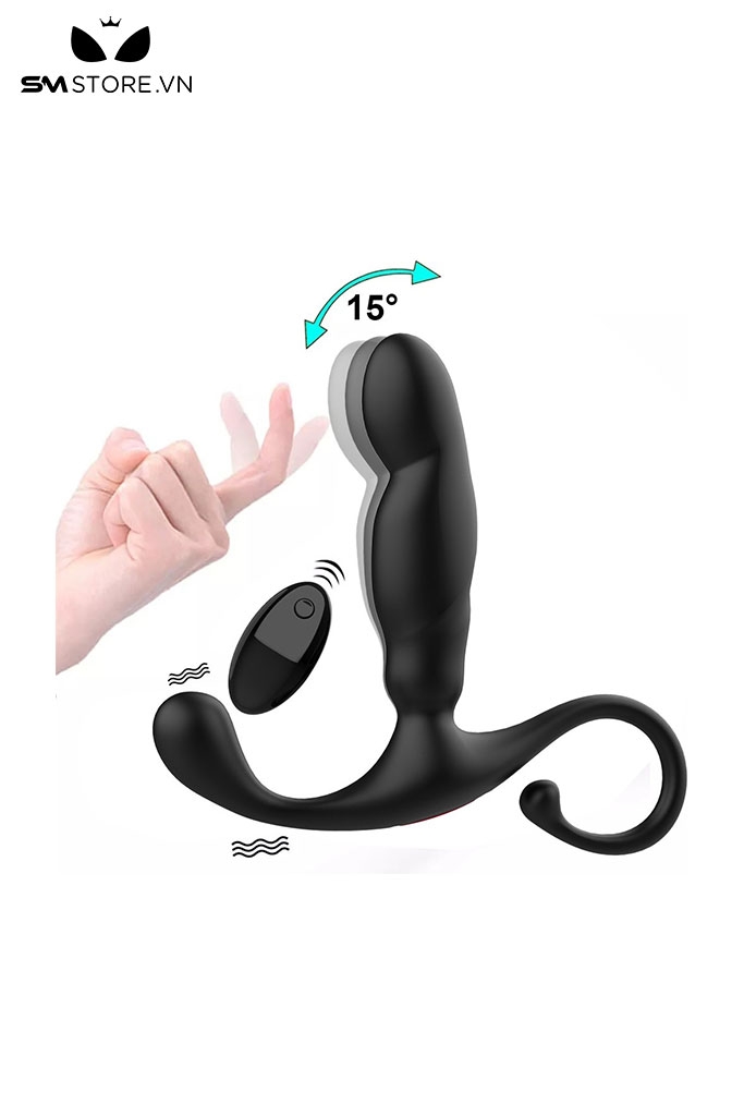 SMT1208 - Dương vật giả có 3 tần số rung và tỏa nhiệt dài 15.5cm