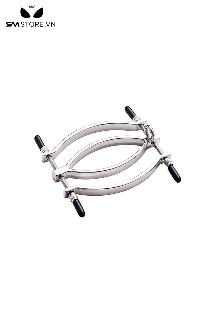 SMT261 - Kẹp mép âm hộ chất liệu kẽm dài 7.2cm màu trắng