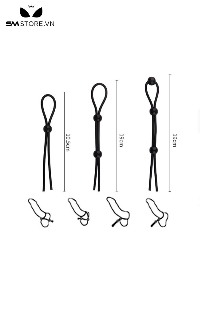SMT238 - Combo 3 vòng đeo dương vật dây cockring làm từ silicon