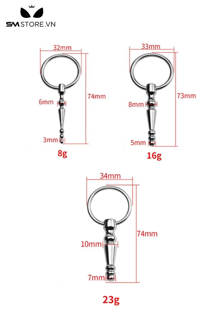 SMT2199 - Thanh niệu đạo inox cao cấp dài 74mm có 3 tầng