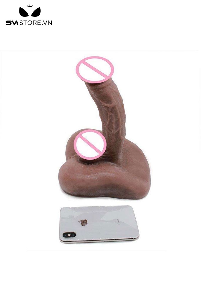 SMT2765 - Dương vật giả kèm lỗ hậu môn silicon mềm dài 20cm