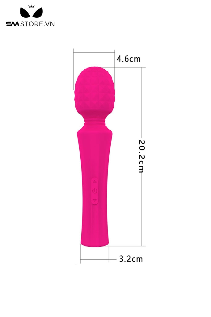 SMT2742 - Chày rung tình yêu sạc điện có 8 chế độ đầu kim cương