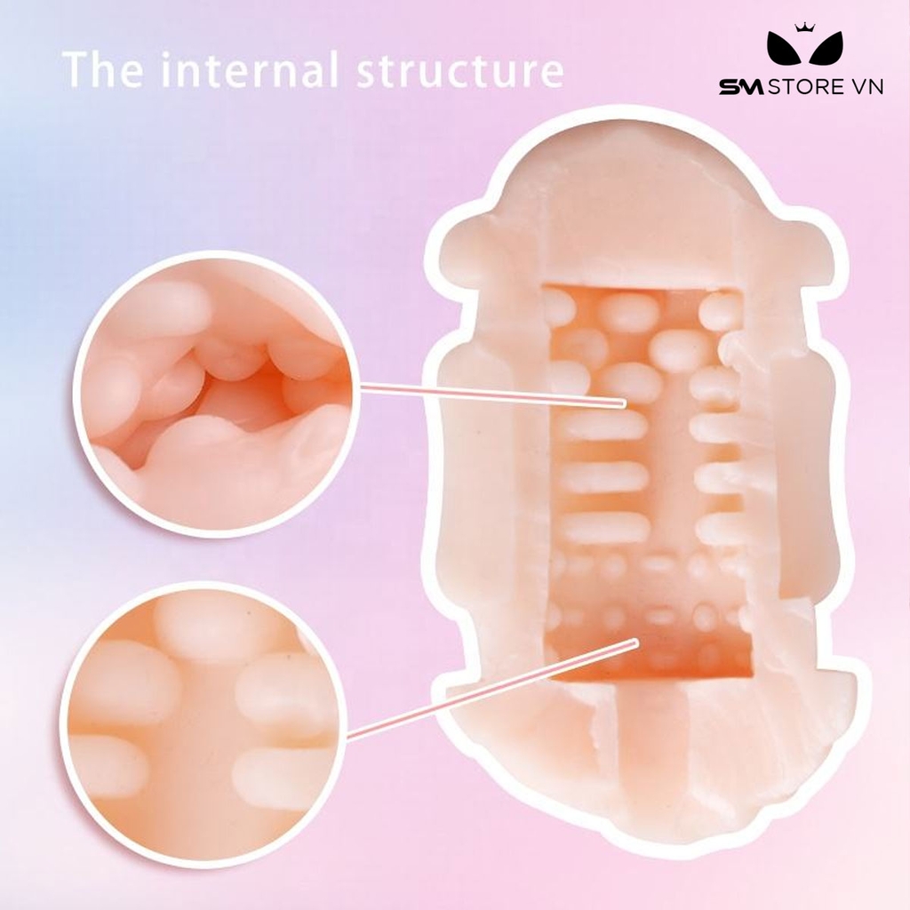 SMT2743 - Cốc thủ dâm 2 đầu anime mini có thể tháo rời dài 13cm