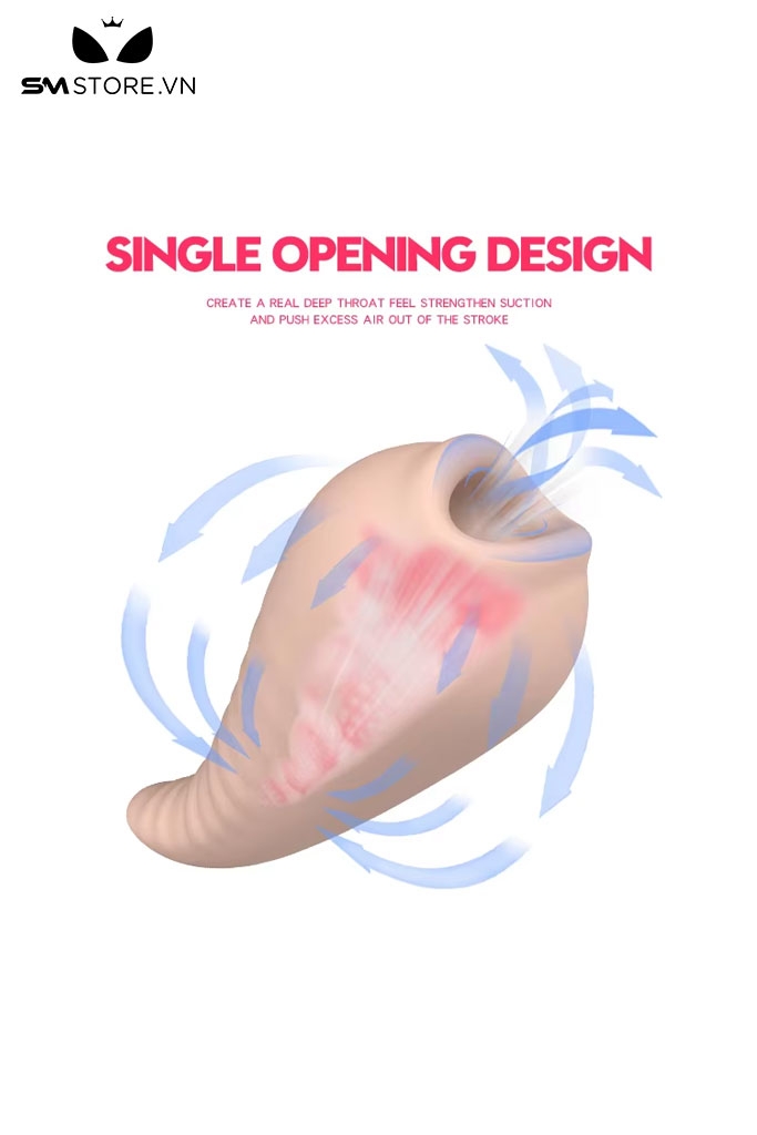 SMT1535 - Cốc thủ dâm silicon mềm ngụy trang con cá hồng dài 17cm