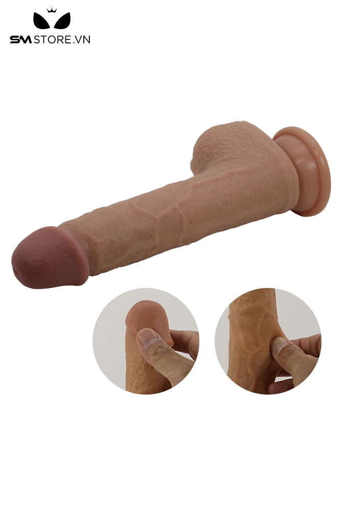 SMT1889 - Dương vật giả Pretty Love rung thụt đế hít tường dài 15.5cm