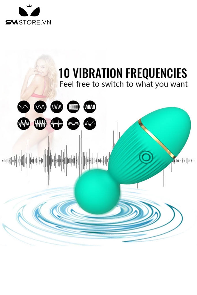 SMT3153 - Chày rung tình yêu mini có 10 tần số sạc điện và xoay 360 độ