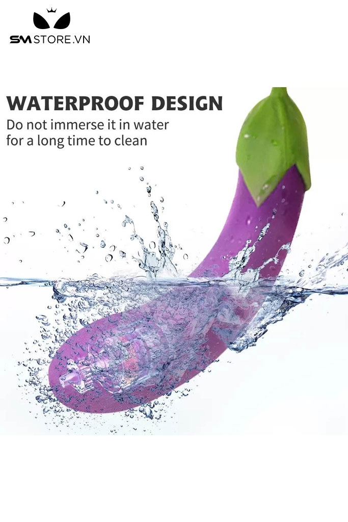 SMT2675 - Máy rung có 10 tần số ngụy trang quả cà tím dài 21cm