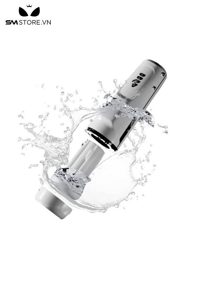 SMT1455 - Cốc thủ dâm rung tự động có gân nổi ôm sát và âm thanh