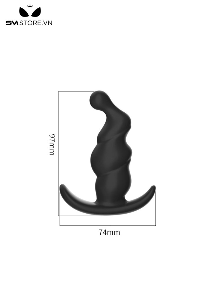 SMT1357 - Butt plug cắm hậu môn silicon mềm dẻo có 3 kích cỡ