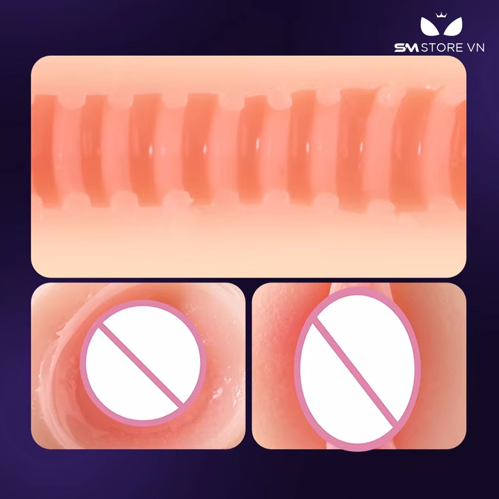 SMT2744 - Cốc thủ dâm Lilo hình âm đạo silicon mềm dài 16cm