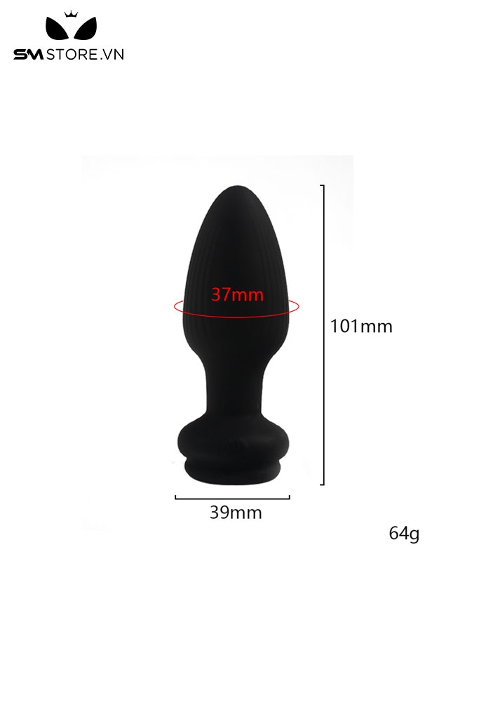 SMT1180 - Đuôi cáo cosplay có phích hậu môn silicon điều khiển từ xa