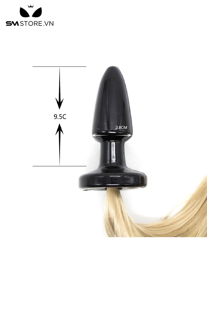 SMT1738 - Đuôi cáo cosplay với phích cắm dài 9.5cm thiết kế tua rua