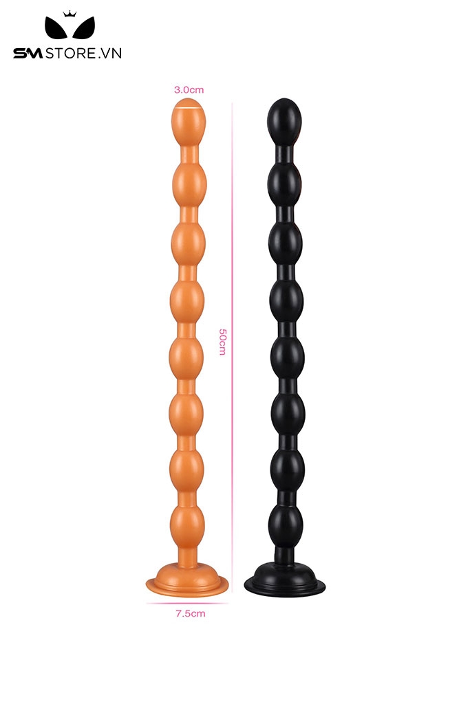 SMT1289 - Đồ chơi hậu môn silicon mềm dẻo 8 tầng dài 50cm