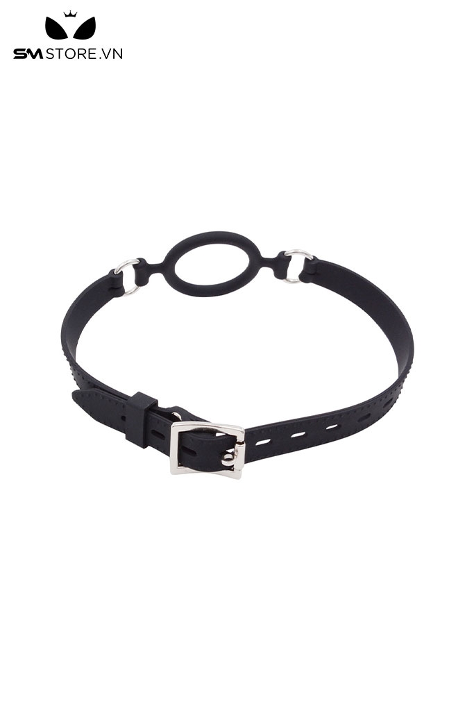 SMT231 - Dụng cụ mở miệng ring gag với chất liệu silicon màu đen