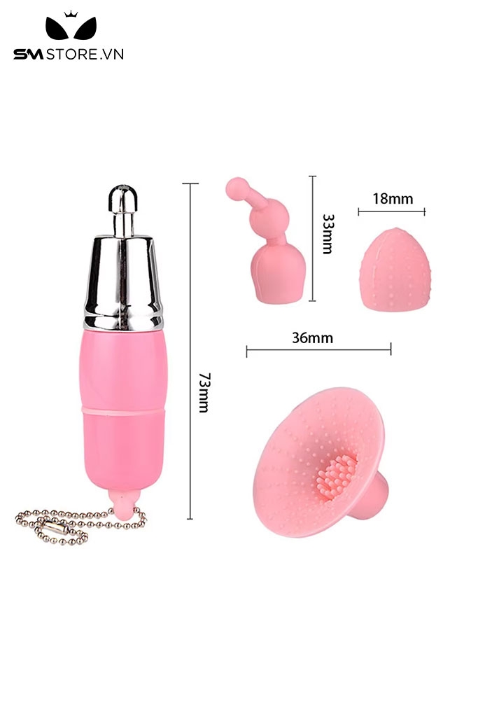 SMT1678 - Máy rung hút núm vú có gai bằng silicon dài 8cm