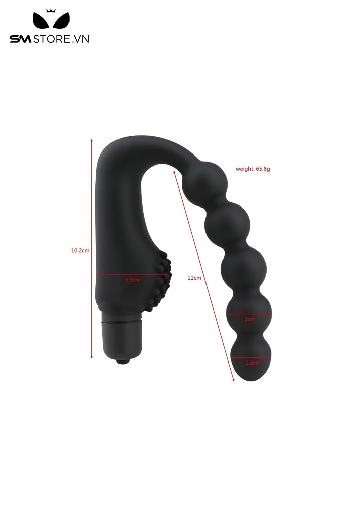 SMT822 - Trứng rung hậu môn silicon dài 230mm với 10 chế độ rung