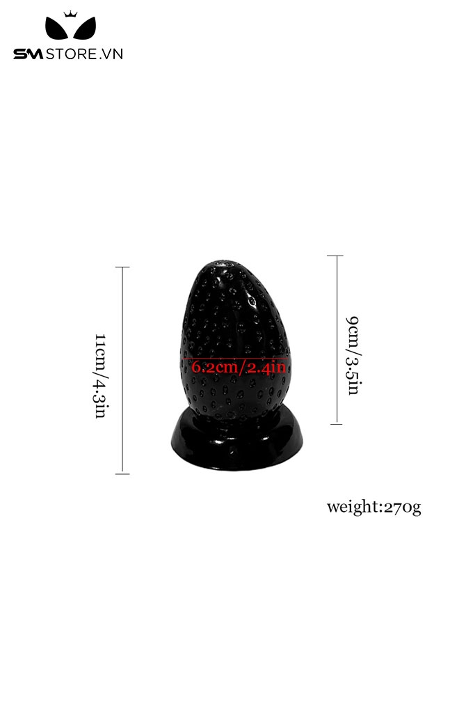 SMT2859 - Anal huge quả dâu tây silicon đường kính 6.2cm