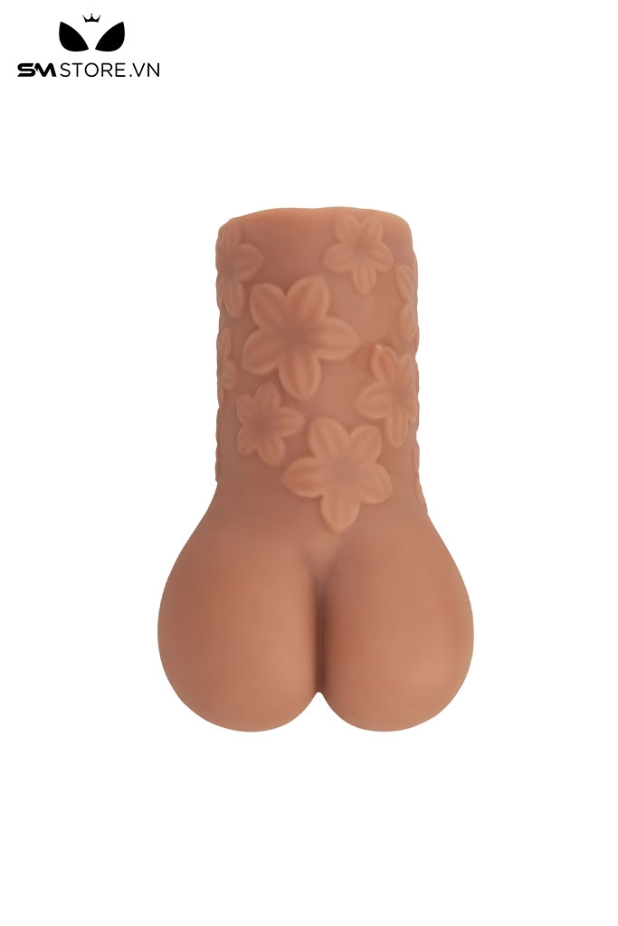 SMT2572 - Âm đạo giả họa tiết bông hoa chất liệu silicon dài 16cm