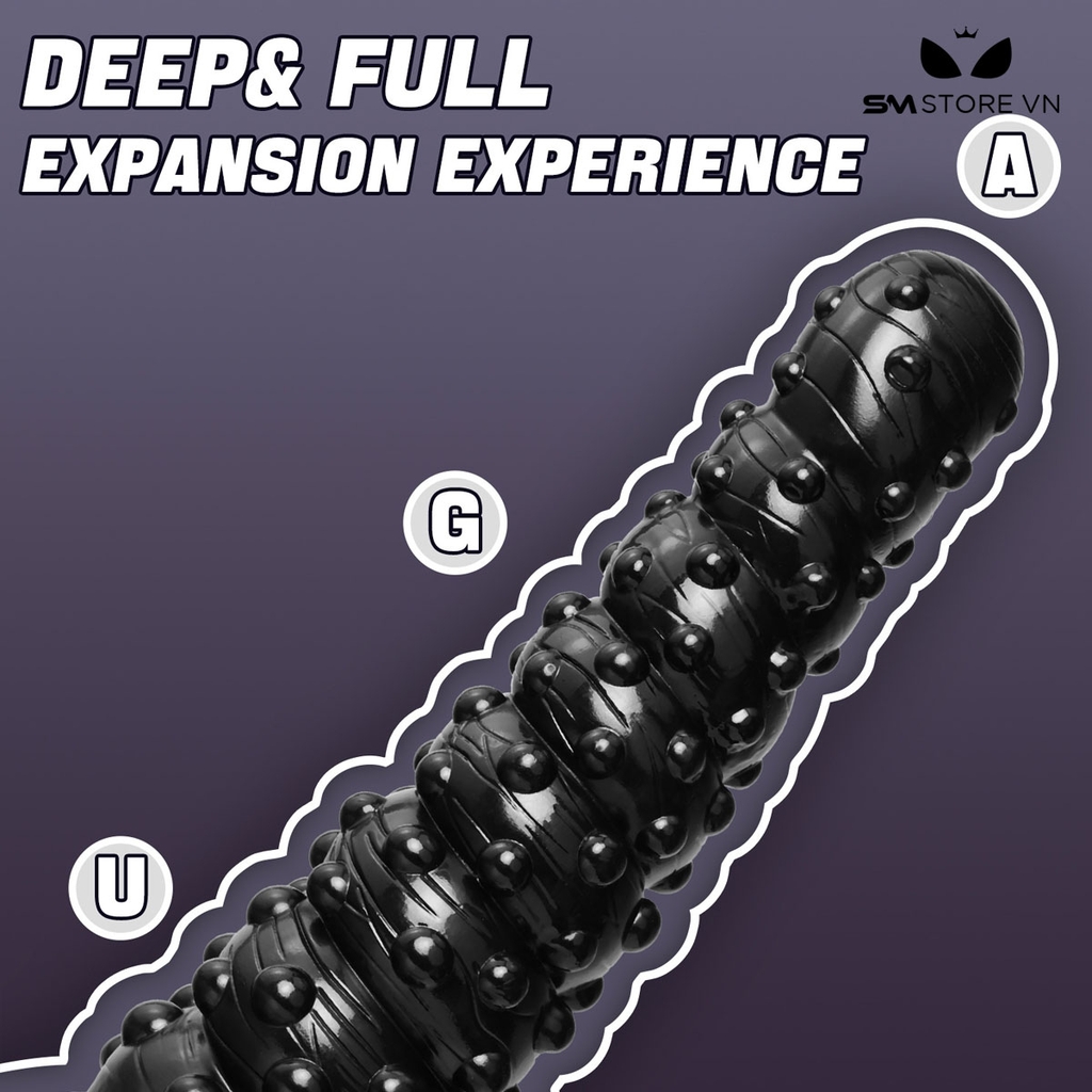 SMT1608 - Dương vật giả khủng có bi bao quanh đường kính 10cm