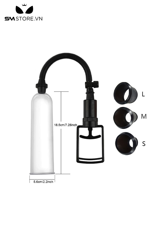 SMT549 - Máy tập tăng kích thước dương vật kéo tay có âm đạo giả dài 185mm