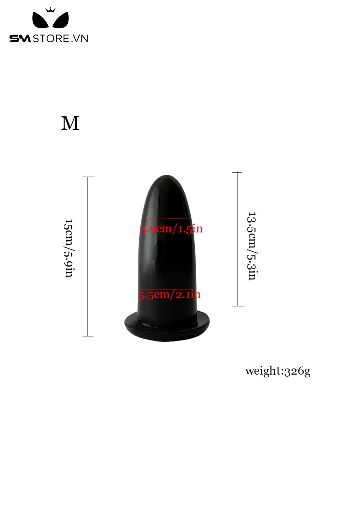SMT2440 - Phích cắm hậu môn siêu dày ngụy trang tên lửa có 3 kích cỡ