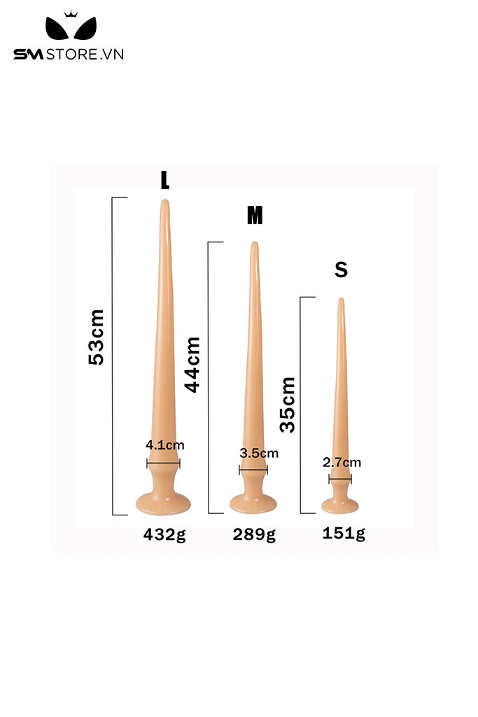 SMT149 - Anal plug với thiết kế đuôi heo dễ dính có độ dẻo cao