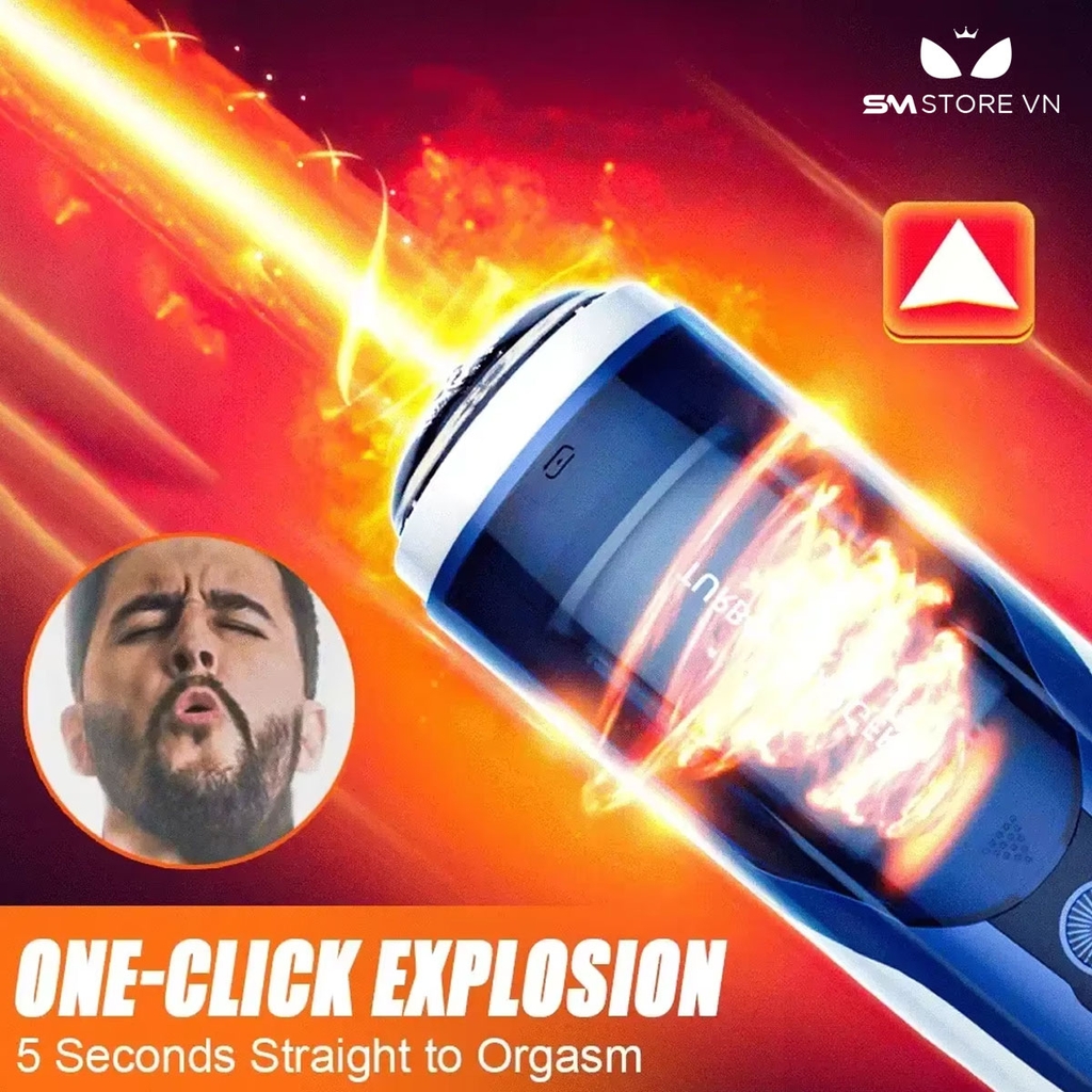 SMT2950 - Cốc thủ dâm silicon tự động rung thụt xoay có 10 tần số