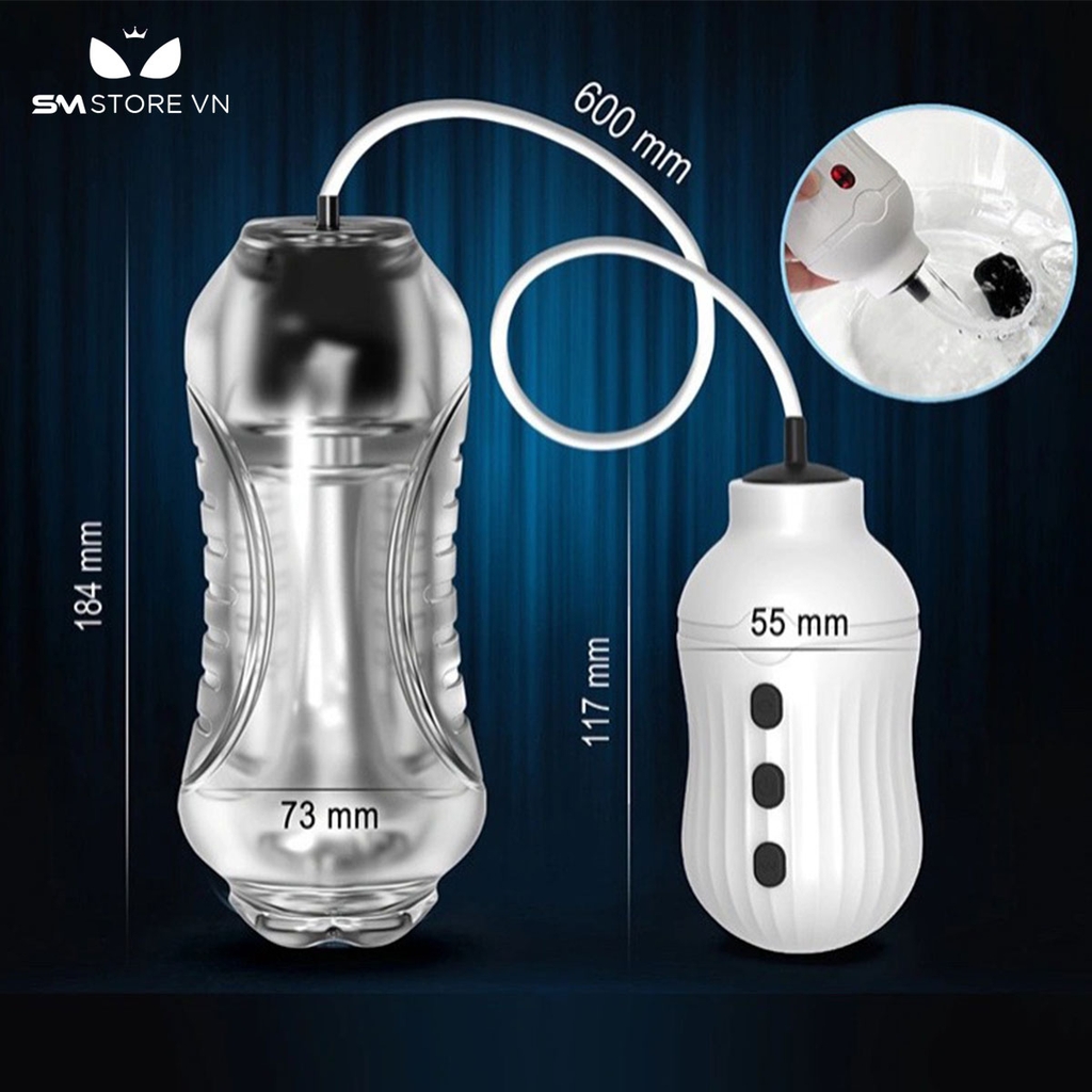 SMT1792 - Máy thủ dâm bú cu tự động trong suốt rung 7 tần số