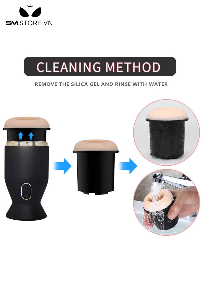 SMT1661 - Cốc thủ dâm tự động có 6 chế độ bên trong nhiều hạt nổi