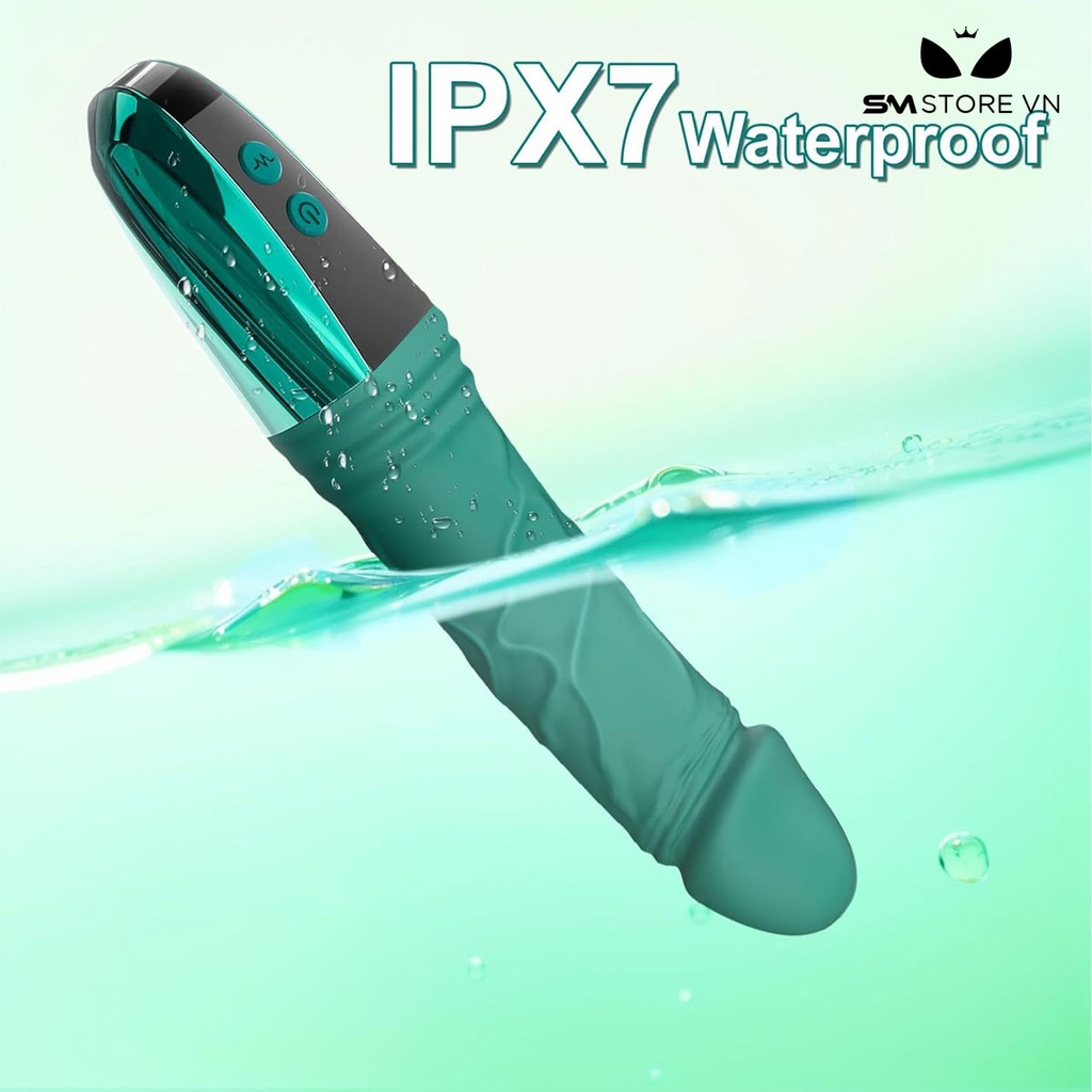 SMT1325 - Dương vật giả rung silicon mềm mại sạc USB dài 24cm