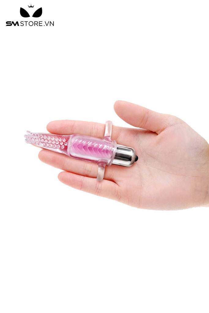 SMT645 - Lưỡi rung có gai silicon màu hồng dài 11cm với 10 chế độ rung