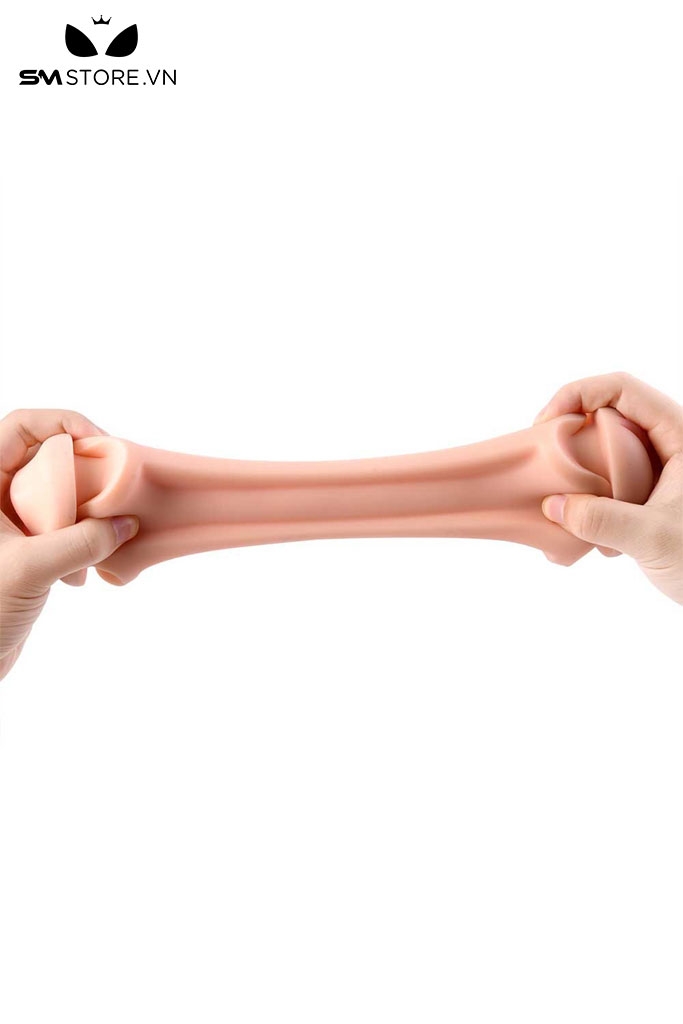 SMT2432 - Cốc thủ dâm 2 đầu âm đạo và miệng có thể tháo rời dài 21.5cm